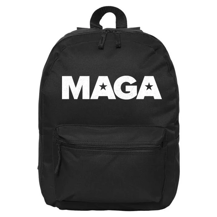 MAGA Distressed Logo Make America Great Again 16 in Basic Backpack