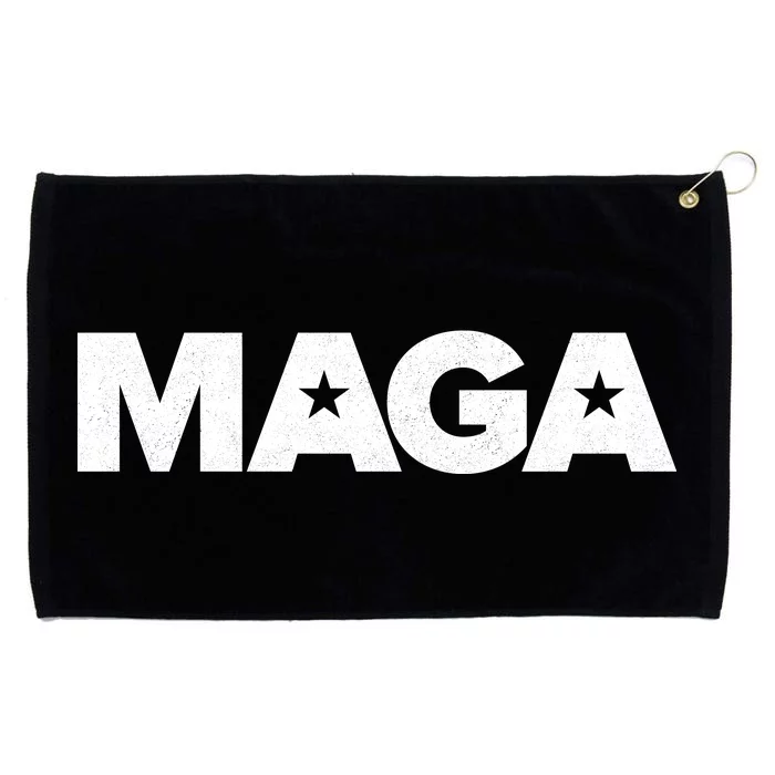 MAGA Distressed Logo Make America Great Again Grommeted Golf Towel