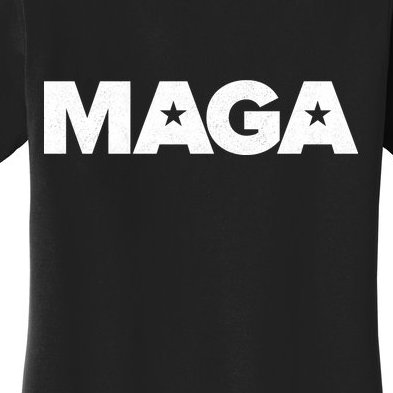 MAGA Distressed Logo Make America Great Again Women's T-Shirt