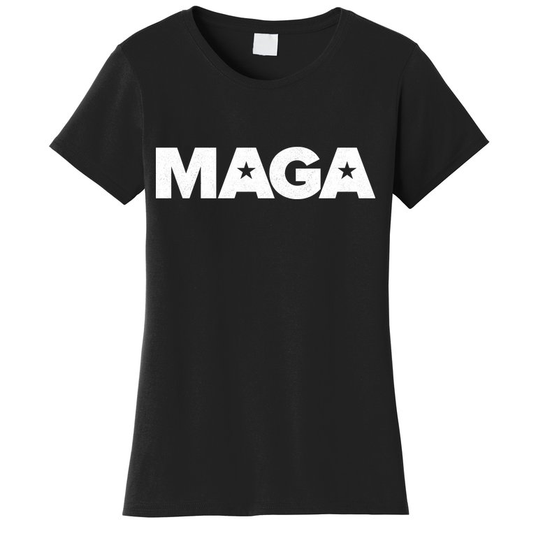 MAGA Distressed Logo Make America Great Again Women's T-Shirt