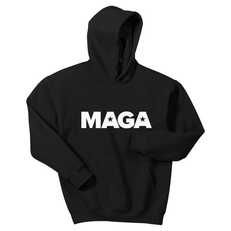 MAGA Distressed Logo Make America Great Again Kids Hoodie