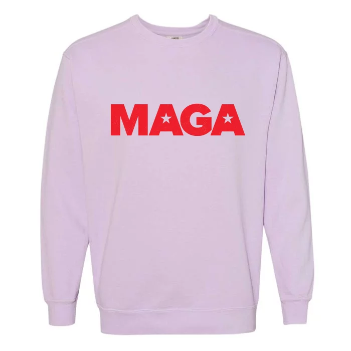 MAGA Distressed Logo Make America Great Again Garment-Dyed Sweatshirt