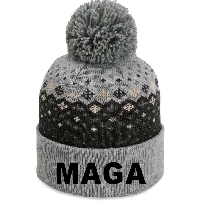 MAGA Make America Great Again President Donald Trump The Baniff Cuffed Pom Beanie