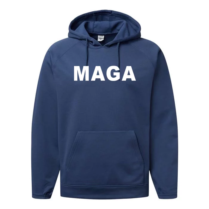 MAGA Make America Great Again President Donald Trump Performance Fleece Hoodie