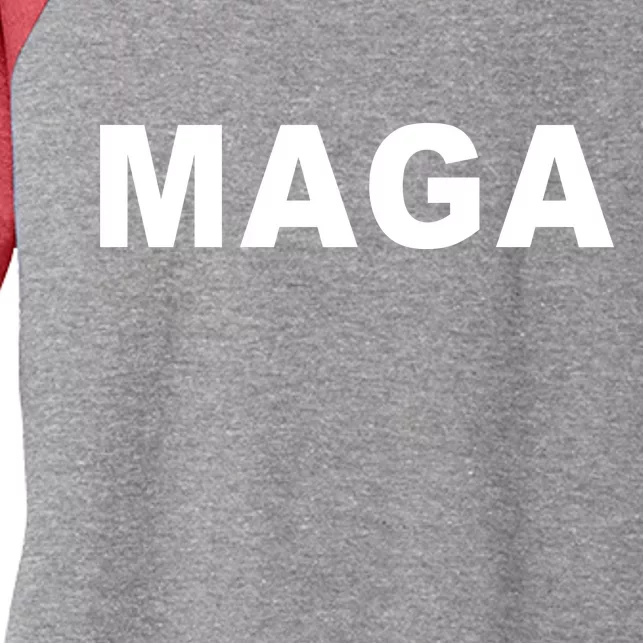 MAGA Make America Great Again President Donald Trump Women's Tri-Blend 3/4-Sleeve Raglan Shirt