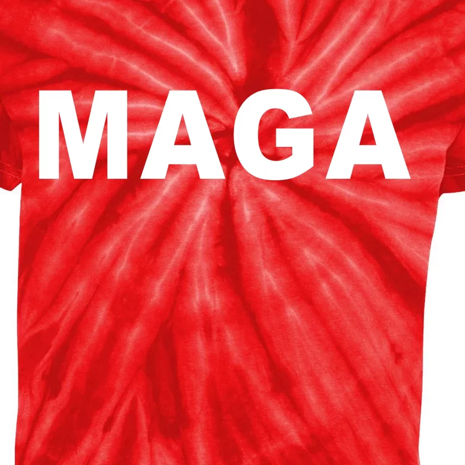 MAGA Make America Great Again President Donald Trump Kids Tie-Dye T-Shirt