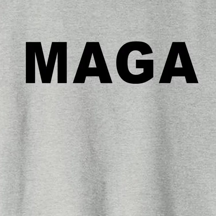 MAGA Make America Great Again President Donald Trump Women's Crop Top Tee