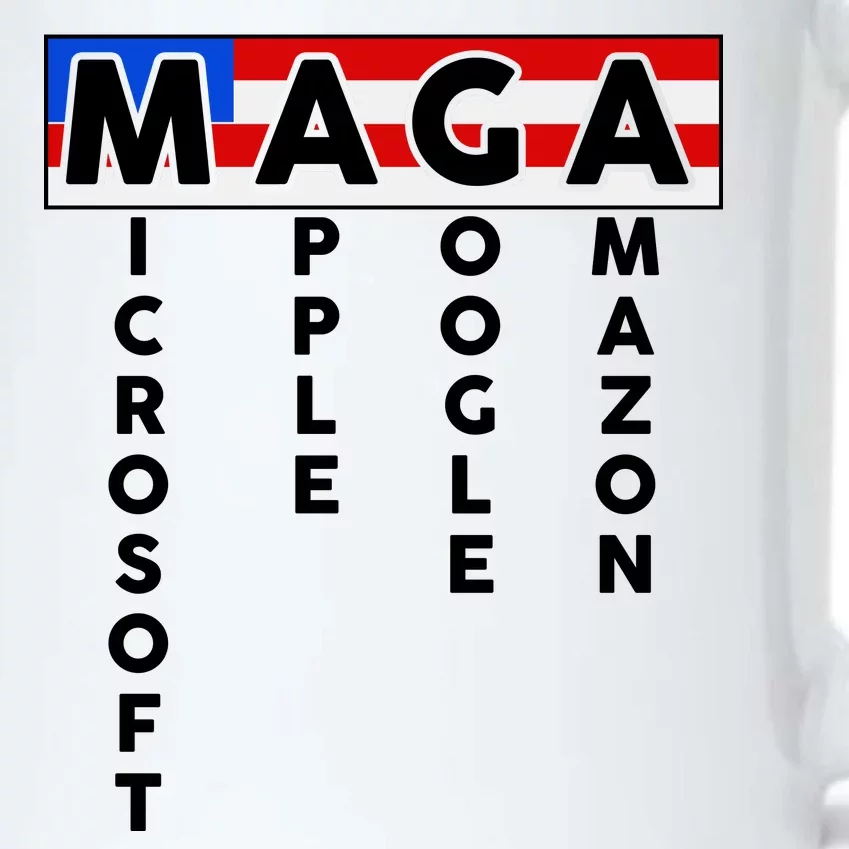 MAGA Microsoft Apple Google Amazon Black Color Changing Mug