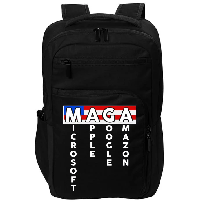 MAGA Microsoft Apple Google Amazon Impact Tech Backpack