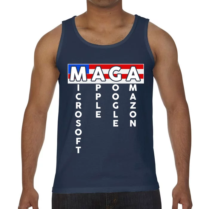 MAGA Microsoft Apple Google Amazon Comfort Colors® Tank Top