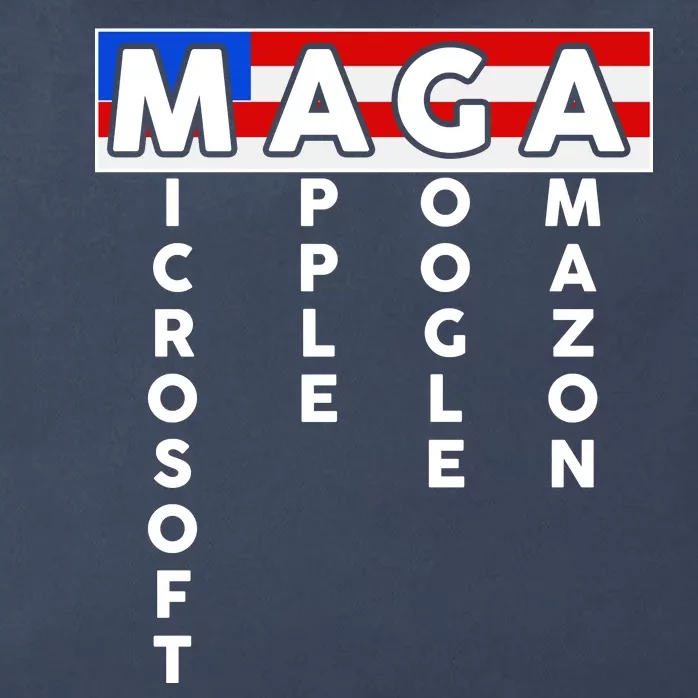 MAGA Microsoft Apple Google Amazon Zip Tote Bag