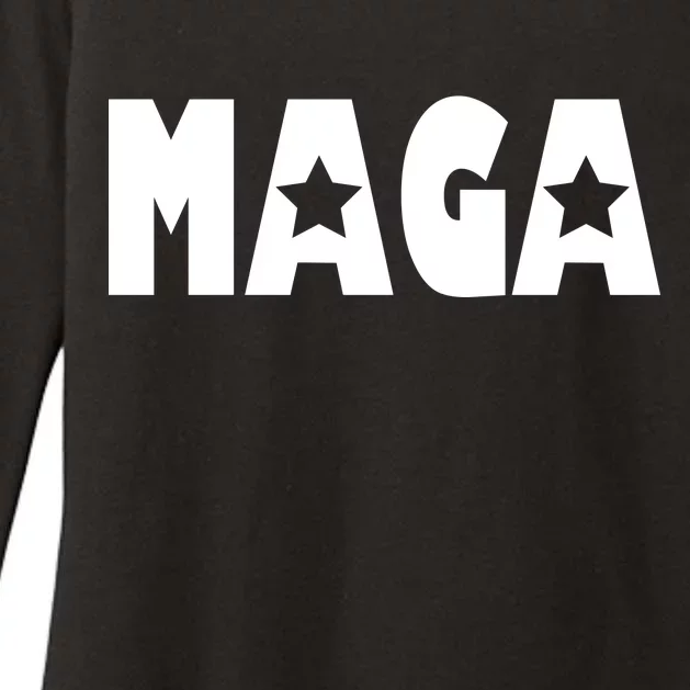 MAGA Star Logo Make America Great Again Womens CVC Long Sleeve Shirt