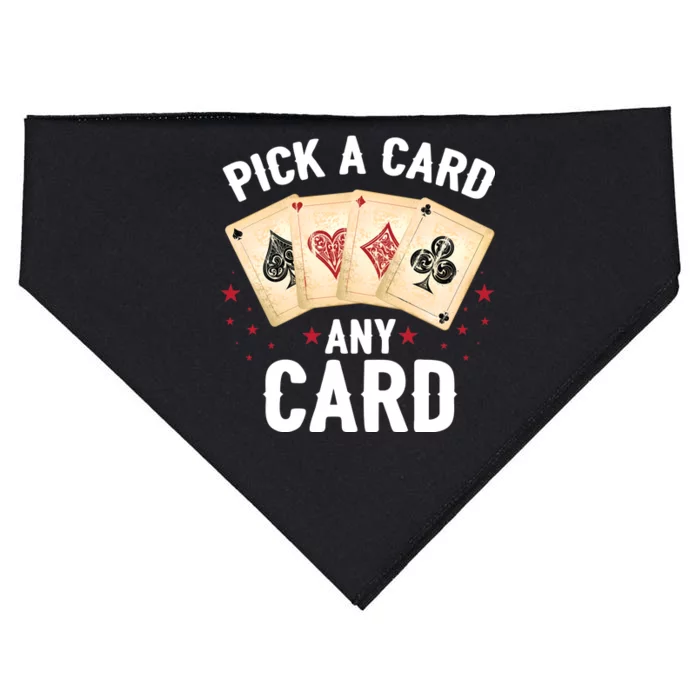 Magic Trick Pick A Card Any Card Magician USA-Made Doggie Bandana