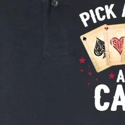 Magic Trick Pick A Card Any Card Magician Softstyle Adult Sport Polo