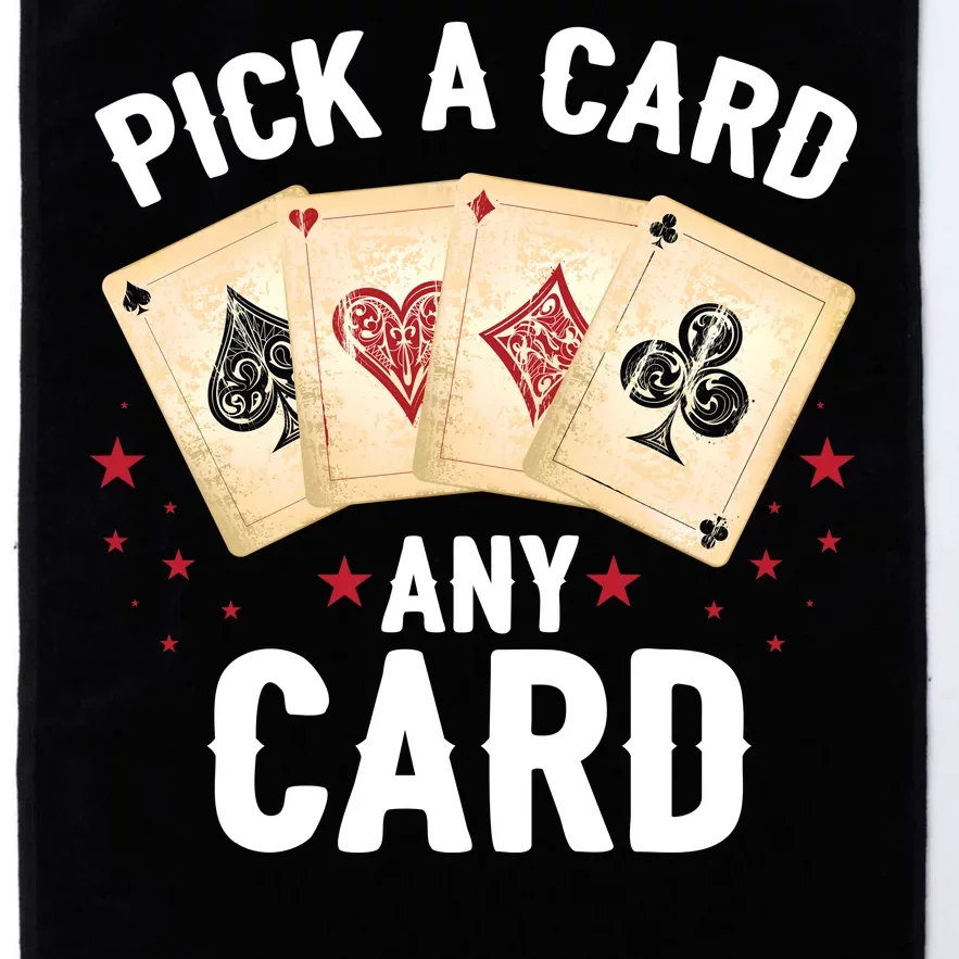 Magic Trick Pick A Card Any Card Magician Platinum Collection Golf Towel