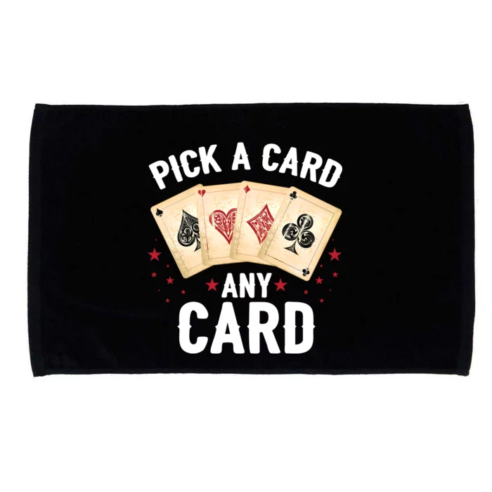 Magic Trick Pick A Card Any Card Magician Microfiber Hand Towel