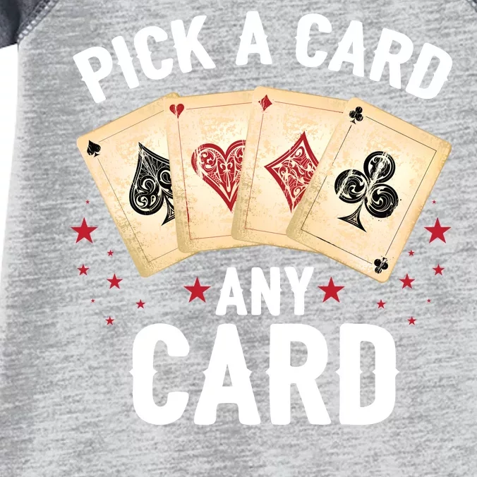 Magic Trick Pick A Card Any Card Magician Infant Baby Jersey Bodysuit