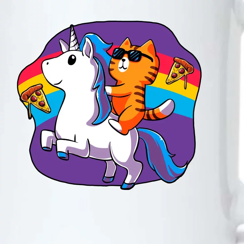 Magical Adventure Pizza Cat Unicorn Black Color Changing Mug