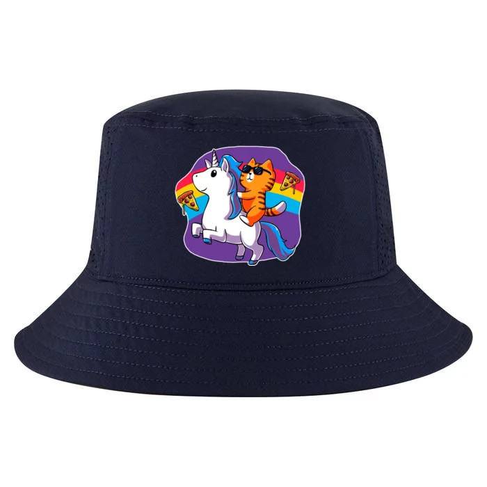 Magical Adventure Pizza Cat Unicorn Cool Comfort Performance Bucket Hat