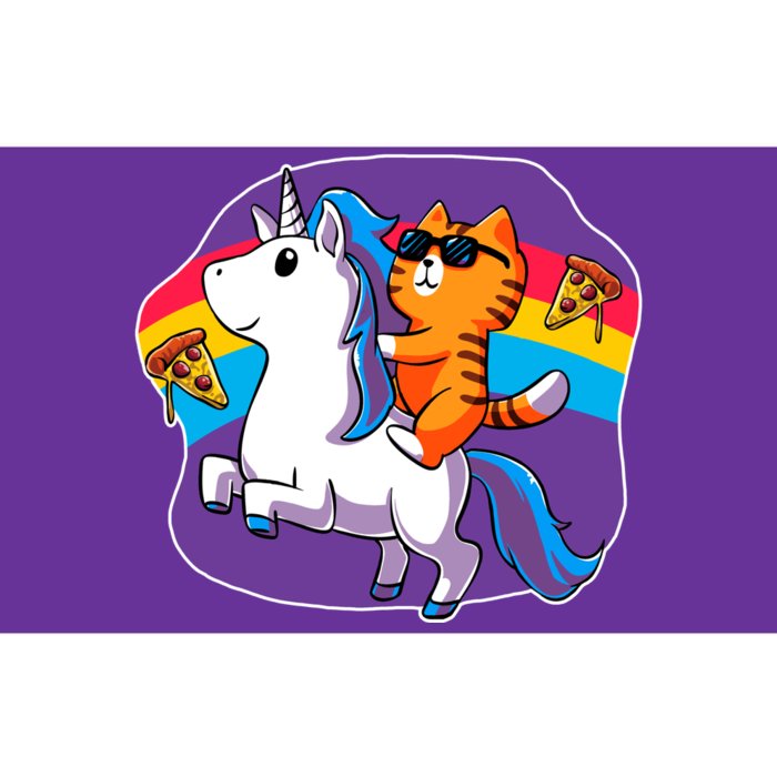 Magical Adventure Pizza Cat Unicorn Bumper Sticker