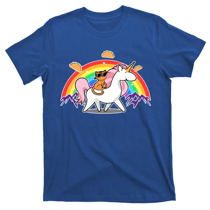 Magical Adventure Tacos Cat Unicorn Rainbow T-Shirt