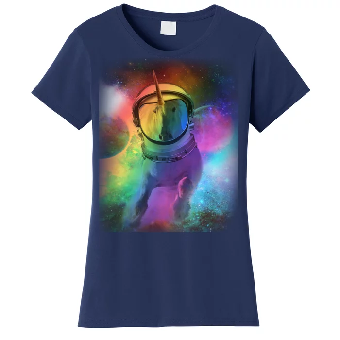 Magical Astronaut Unicorn In Space Women's T-Shirt