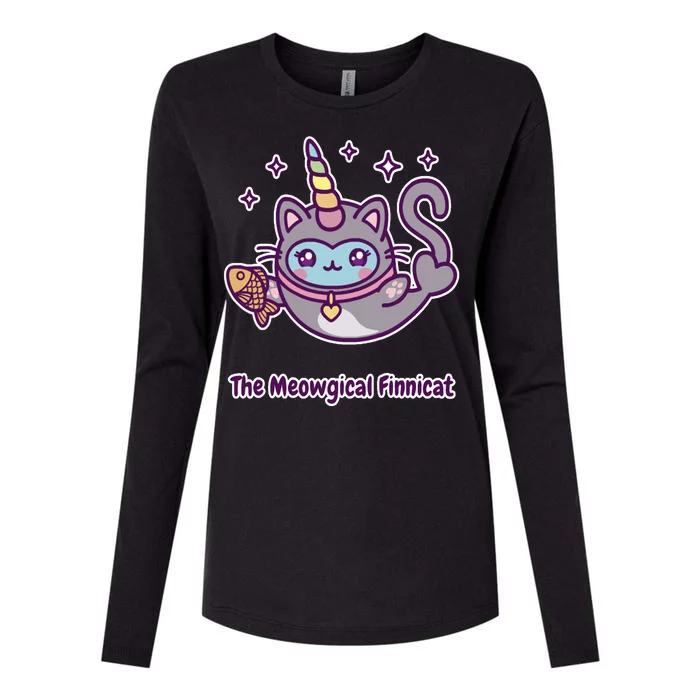 Magical Finnimals Finnicat Unicorn Womens Cotton Relaxed Long Sleeve T-Shirt