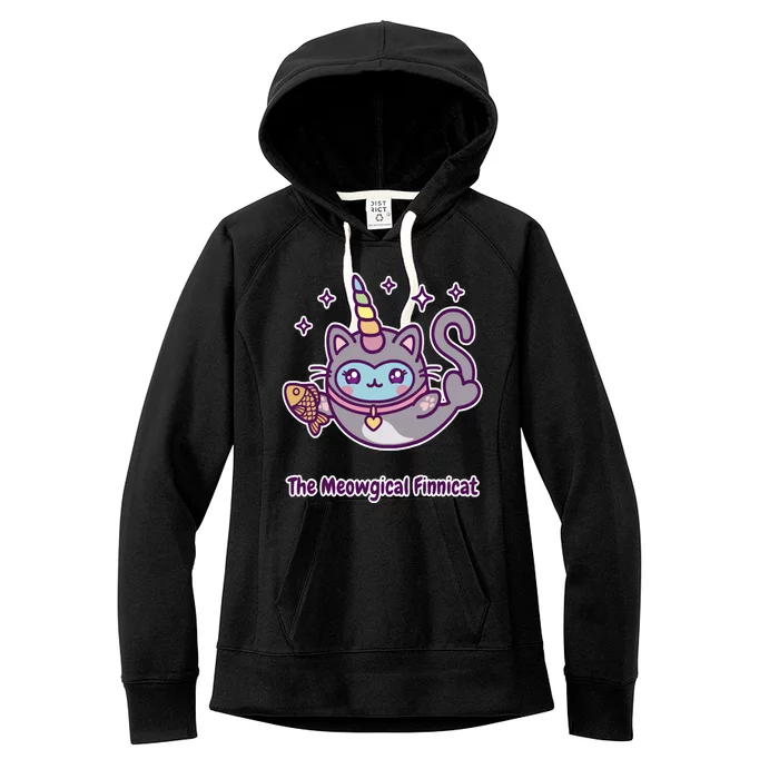 Magical Finnimals Finnicat Unicorn Women's Fleece Hoodie