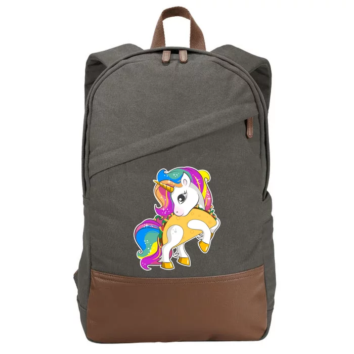 Magical My Little Taco-Corn Cotton Canvas Backpack