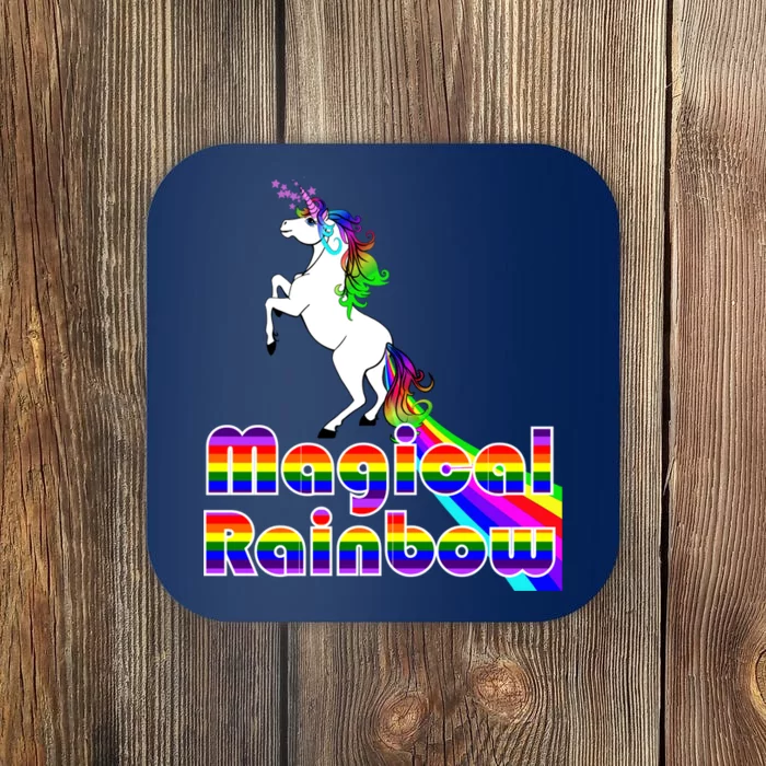 Magical Rainbow Unicorn Coaster