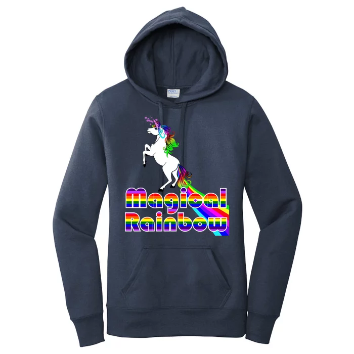 Magical Rainbow Unicorn Women's Pullover Hoodie