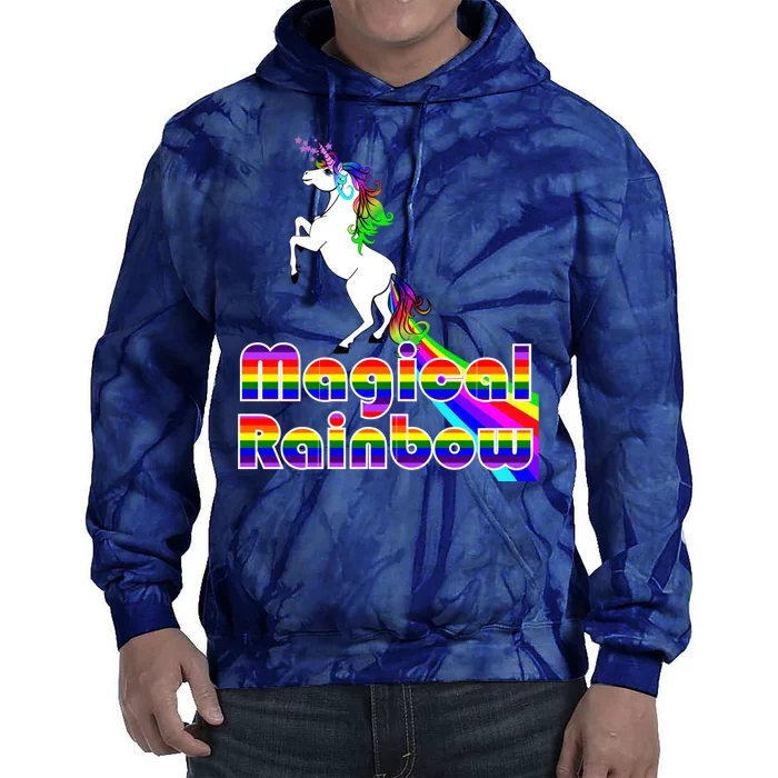 Magical Rainbow Unicorn Tie Dye Hoodie