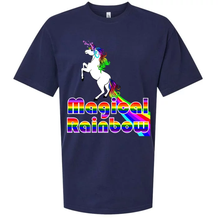 Magical Rainbow Unicorn Sueded Cloud Jersey T-Shirt