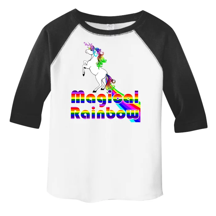 Magical Rainbow Unicorn Toddler Fine Jersey T-Shirt