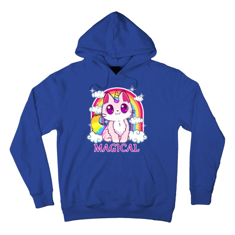 Magical Rainbow Unicorn Kitty Hoodie