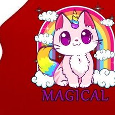 Magical Rainbow Unicorn Kitty Tree Ornament