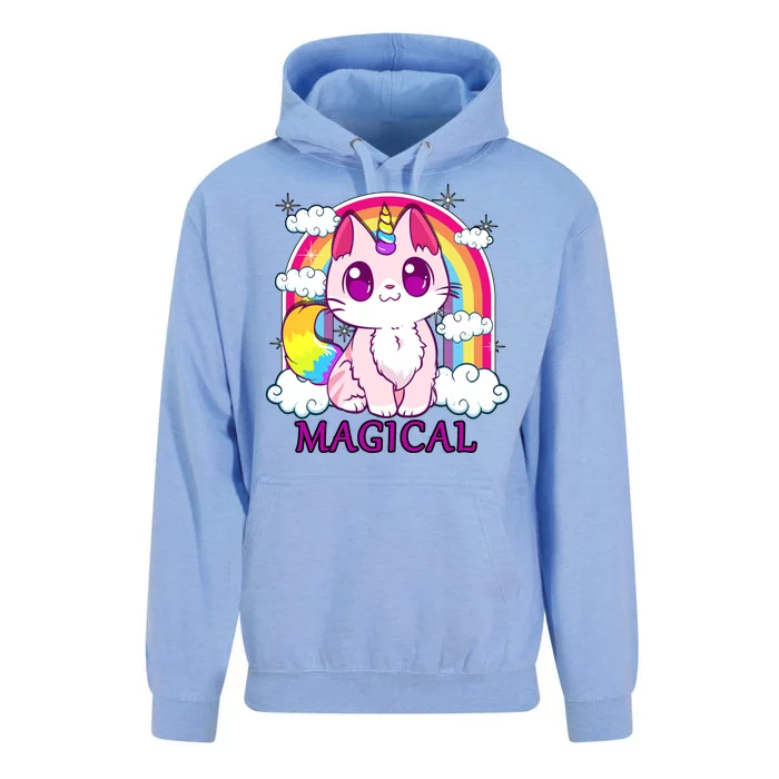 Magical Rainbow Unicorn Kitty Unisex Surf Hoodie