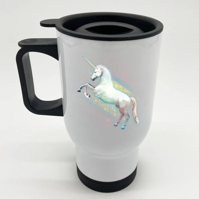 Magical Space Unicorn Front & Back Stainless Steel Travel Mug