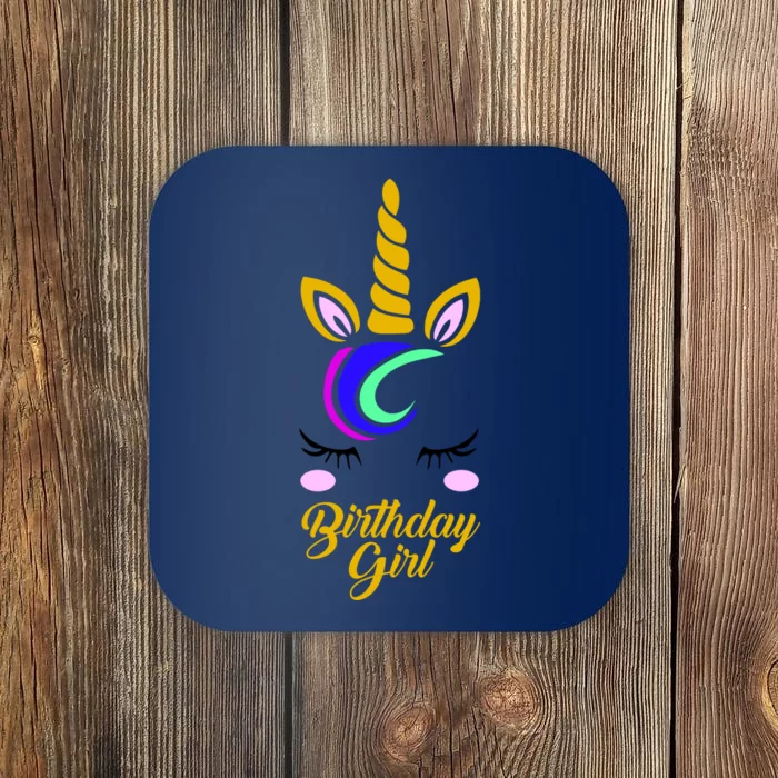 Magical Unicorn Birthday Coaster