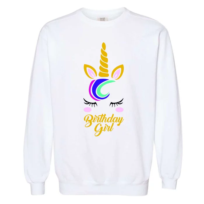 Magical Unicorn Birthday Garment-Dyed Sweatshirt