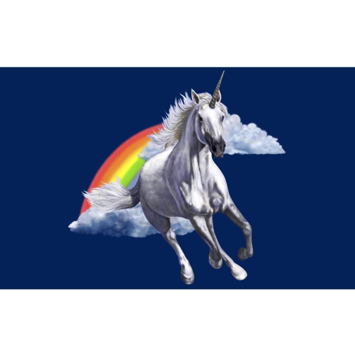 Magical Unicorn Horse Over Rainbow Bumper Sticker