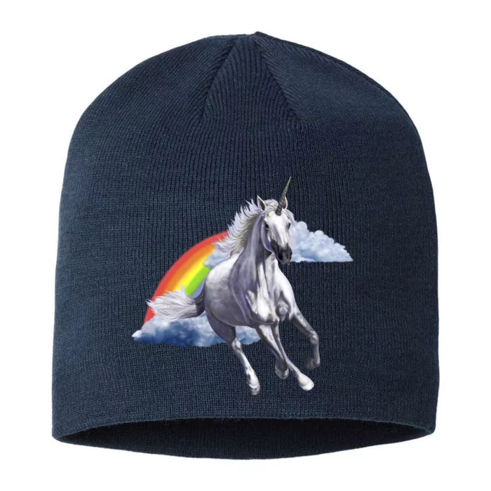 Magical Unicorn Horse Over Rainbow 8 1/2in Sustainable Knit Beanie