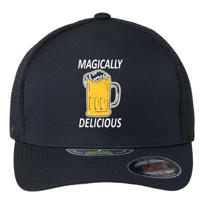 Magically Delicious Beer Lover Flexfit Unipanel Trucker Cap