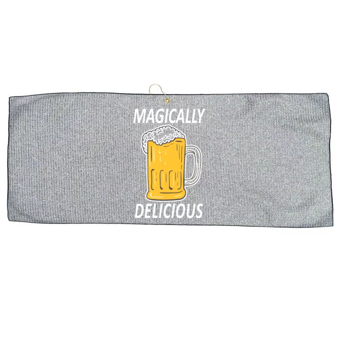 Magically Delicious Beer Lover Large Microfiber Waffle Golf Towel