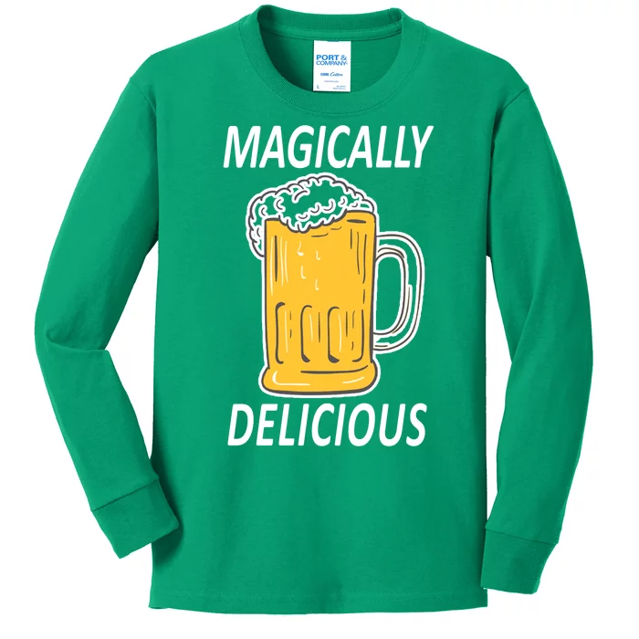 Magically Delicious Beer Lover Kids Long Sleeve Shirt