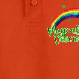 Magically Delicious Rainbow Beer St. Patrick's Day Dry Zone Grid Performance Polo