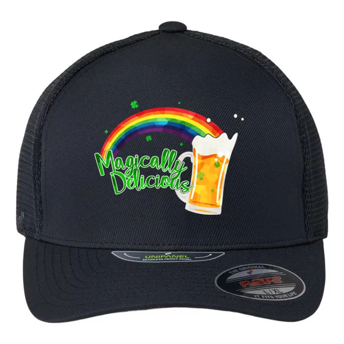 Magically Delicious Rainbow Beer St. Patrick's Day Flexfit Unipanel Trucker Cap