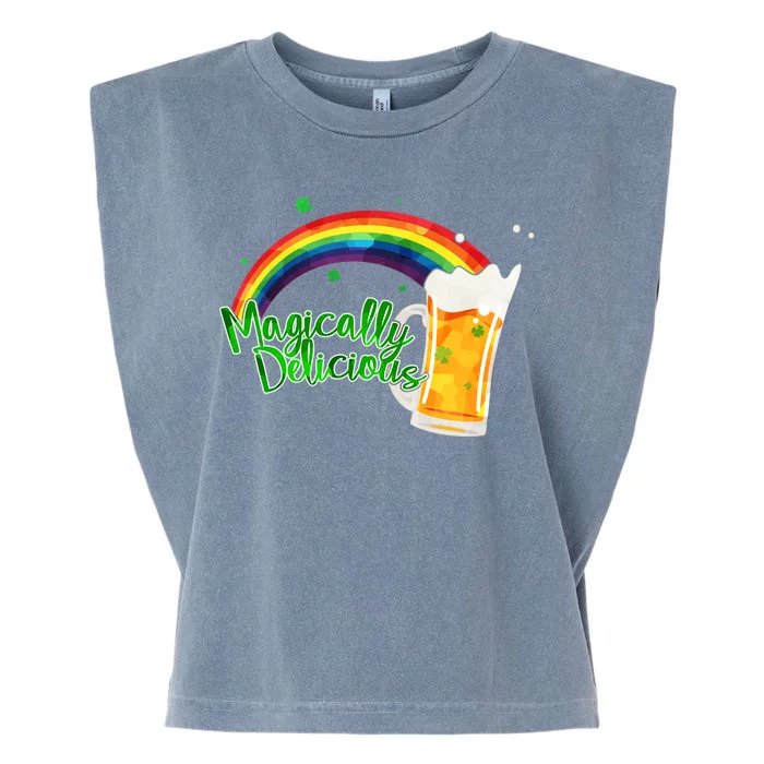 Magically Delicious Rainbow Beer St. Patrick's Day Garment-Dyed Women's Muscle Tee