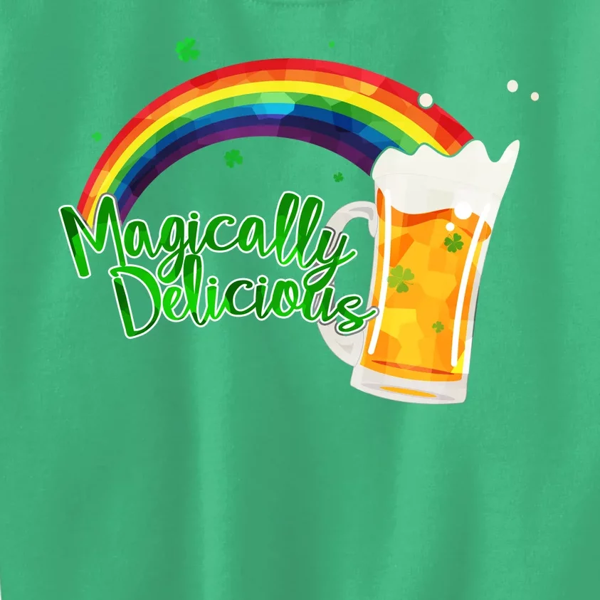 Magically Delicious Rainbow Beer St. Patrick's Day Kids Sweatshirt