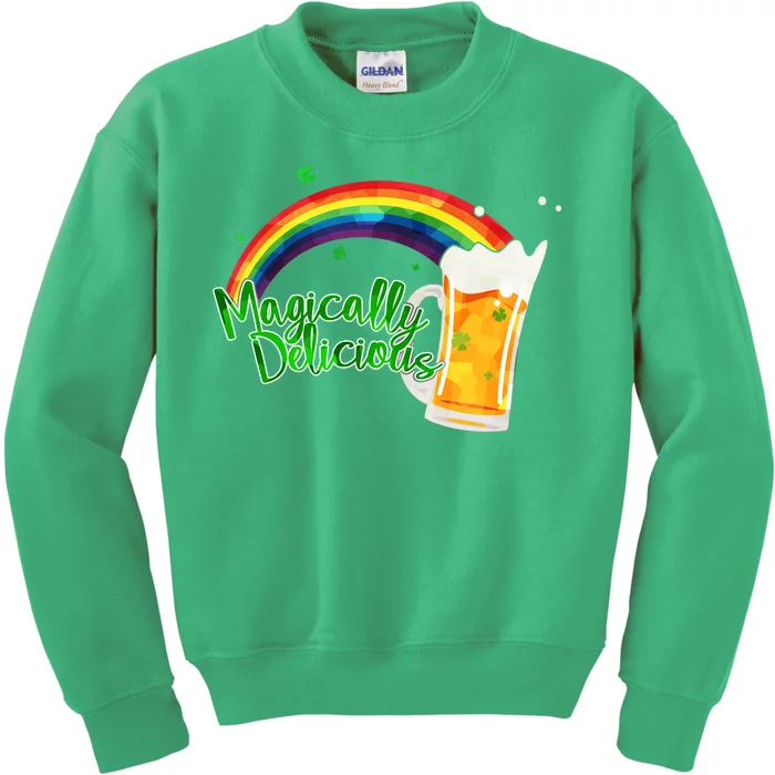 Magically Delicious Rainbow Beer St. Patrick's Day Kids Sweatshirt